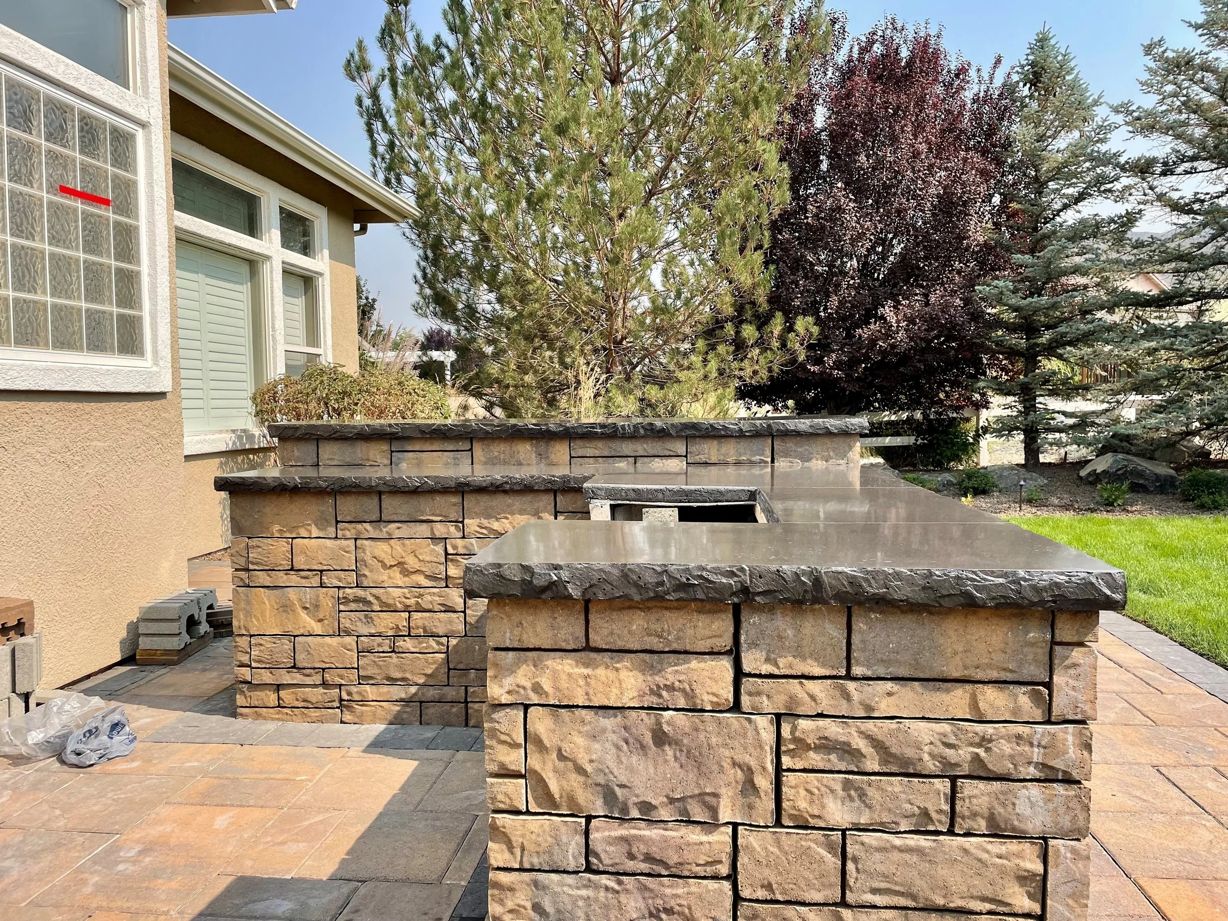 Stamped concrete patio in Reno, Nevada