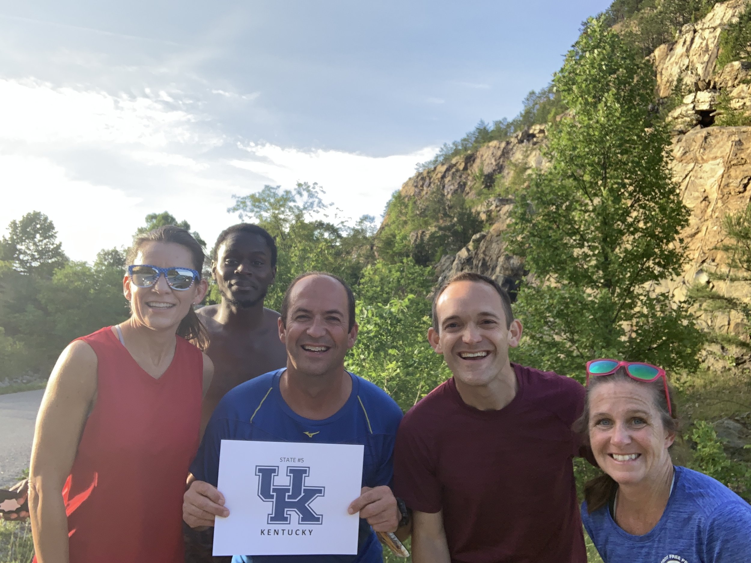 Kentucky Mountain Sunset: Running in a record 18 states in one day was an epic experience and whirlwind. While the “athletic achievement” wasn’t necessarily special, the pushing for 24 straight hours to finish just a few minutes before the clock struck 24 hours was epic. Most epic was Coree joining us after I randomly DM’ed him from the Outback Steakhouse bar while drinking a Diet Coke and eating a mashed potato as my weird form of self-care.