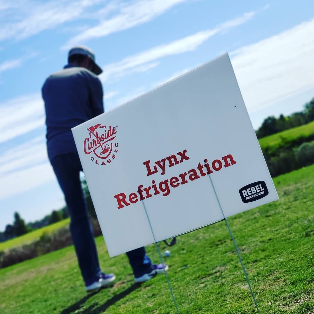 Thanks @curbsideburger for letting us be a part of the #curbsideclassic 2019 .
.
.
.
.
.
#lynxrefrigeration #batonrouge #curbsideburgers #hvac #r404a #refrigeration  #golftournament