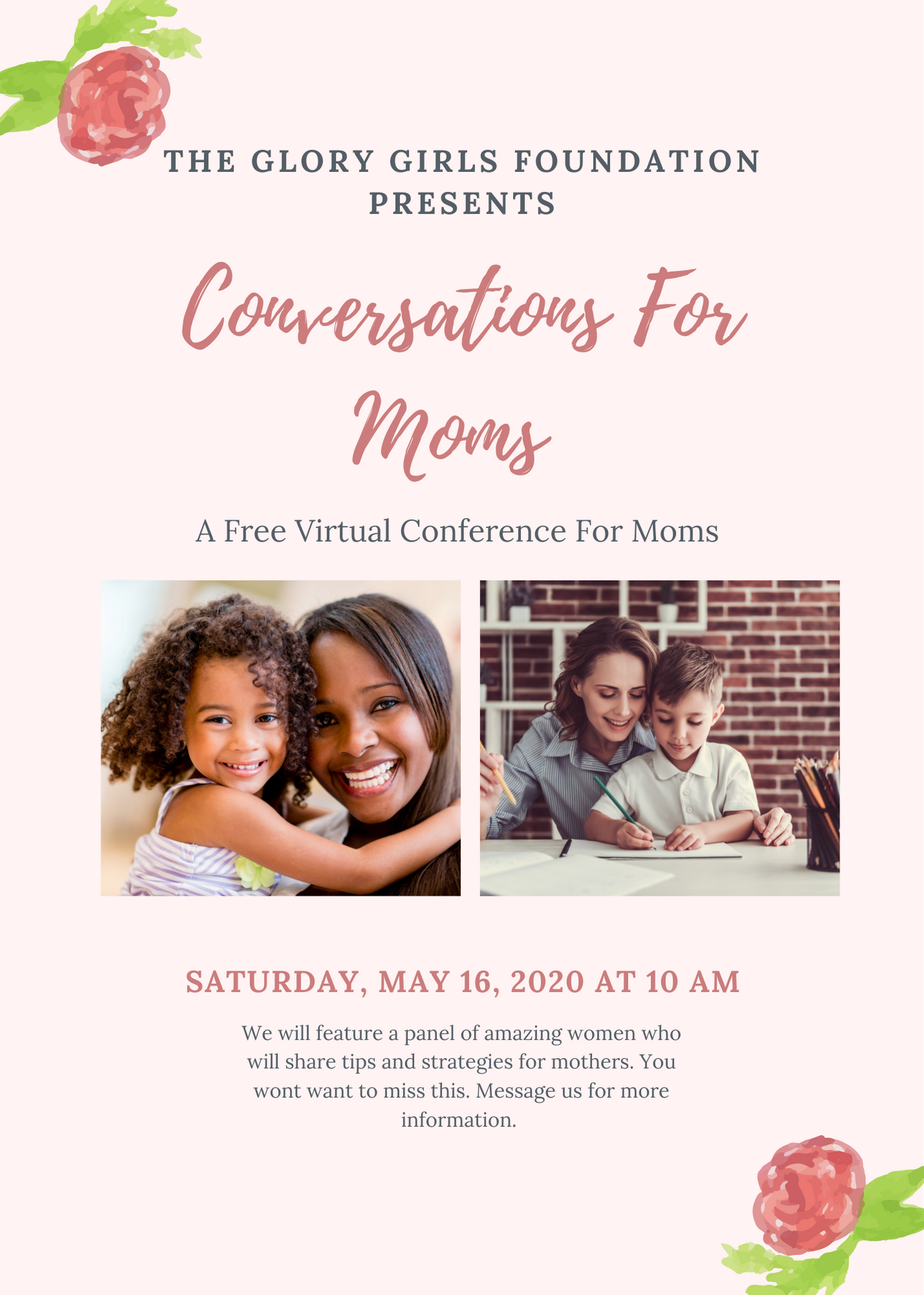 The Glory Girls Foundation presents: Conversations For Moms