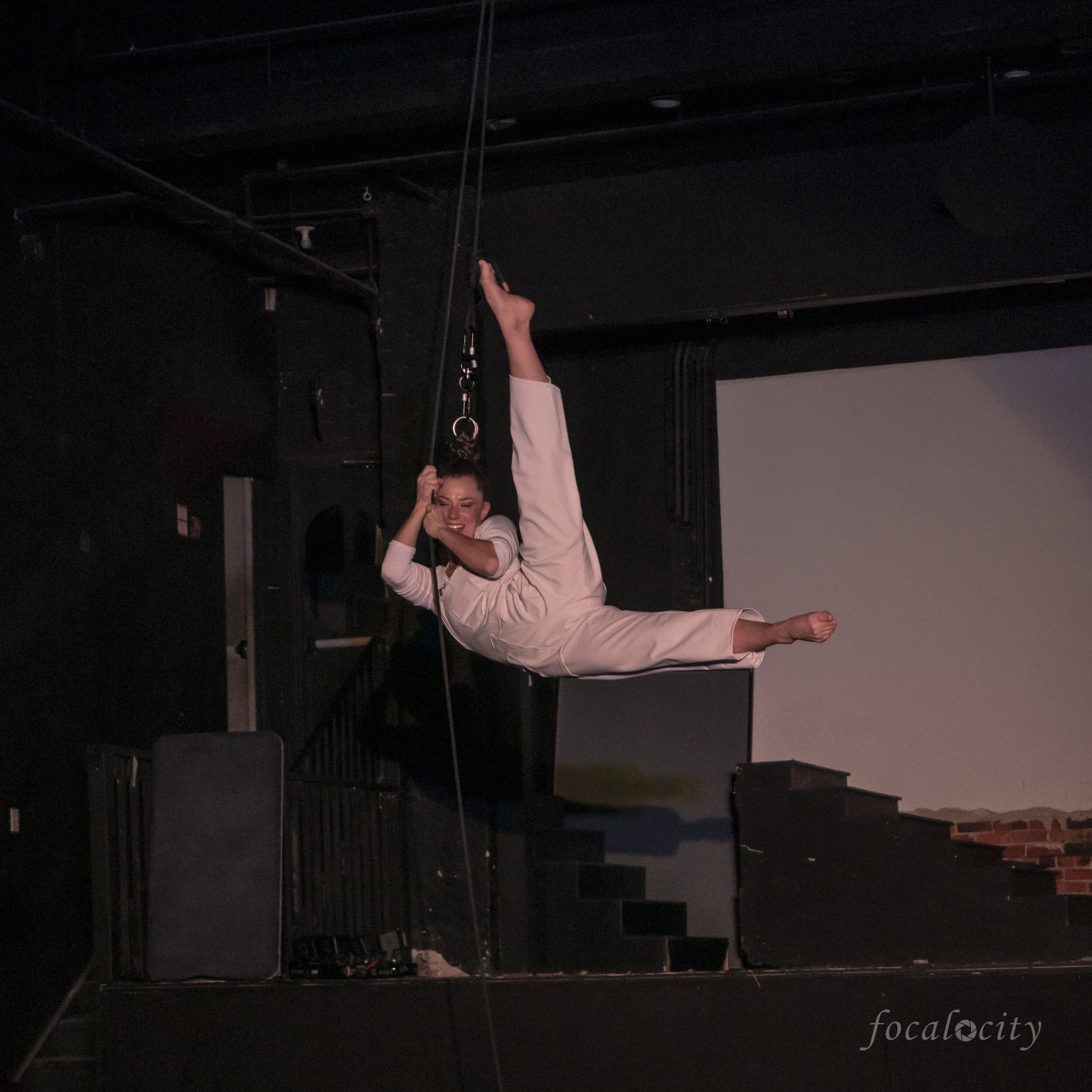  Nicole Malbeuf (Trellis Arts &amp; Entertainment) in Cirque Du Poulet, photo by Lori Ryerson. 