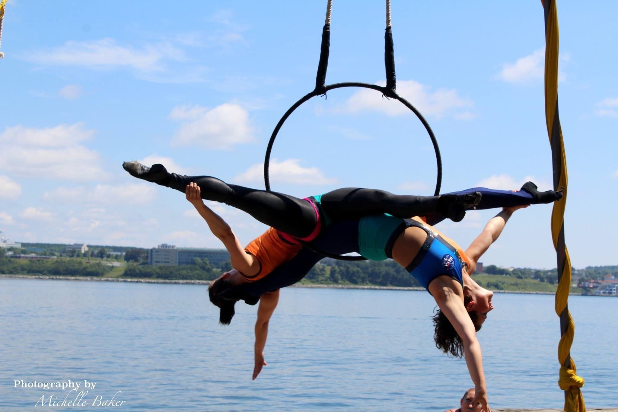  Meg Boland and Emily Hughes in HASA: The Aerial Space Show 