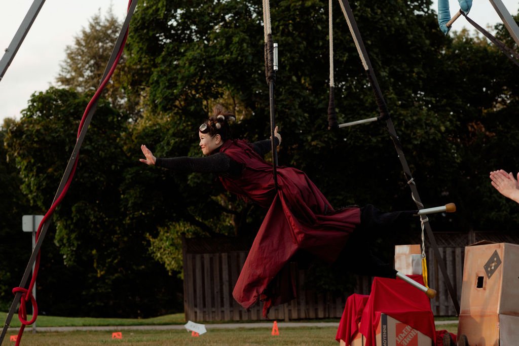 The Flying Machine at Carrotfest in Bradford