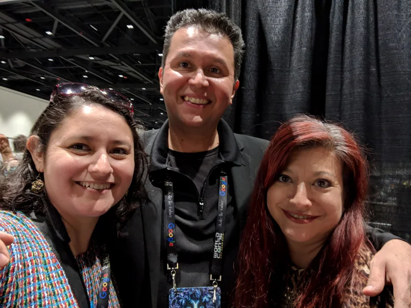 Dianita Cerón, John Picacio, and Adria Gonzalez