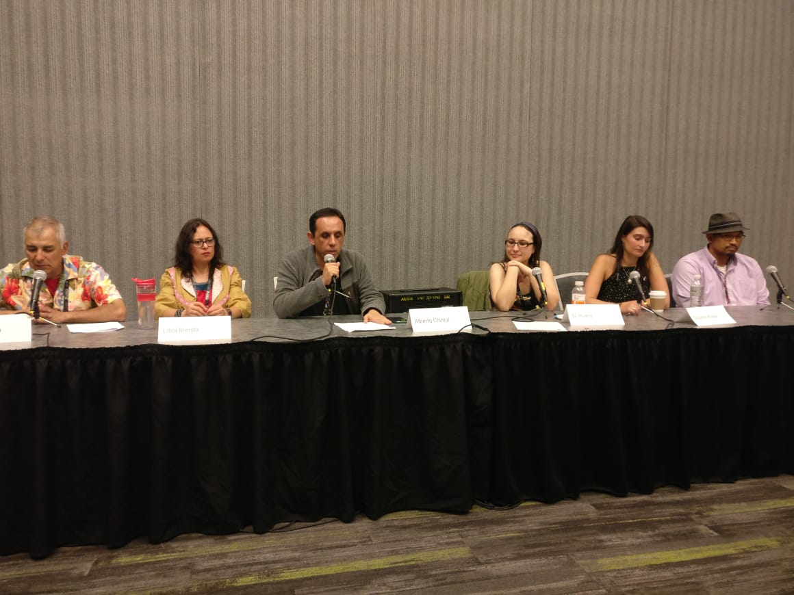 The Fantasy Canon from the Margins panel (Photo by Alberto Chimal)