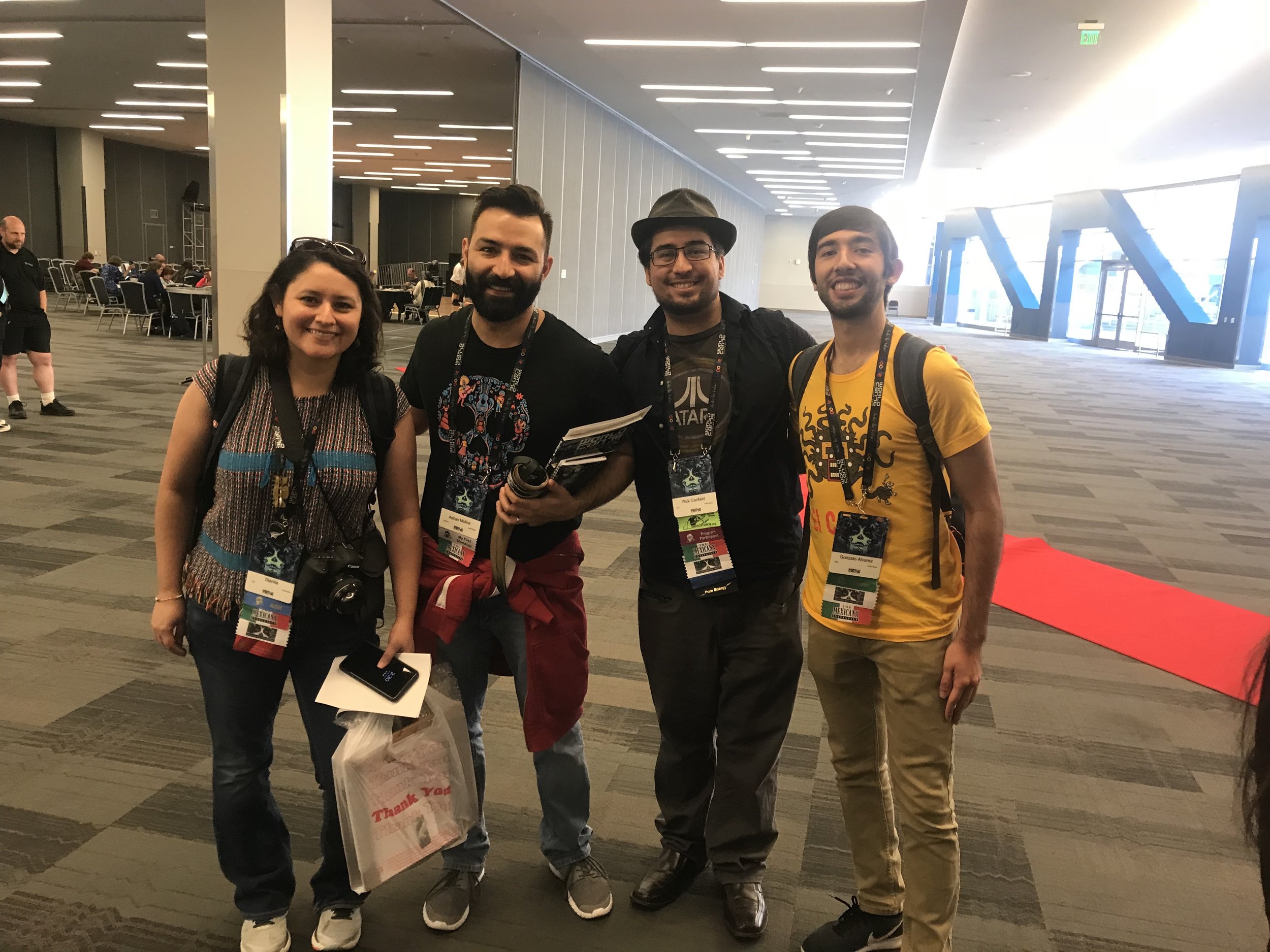Dianita Cerón, Adrian Molina, Rick Canfield, and Gonzalo Alvarez (Photo by Julia Rios)