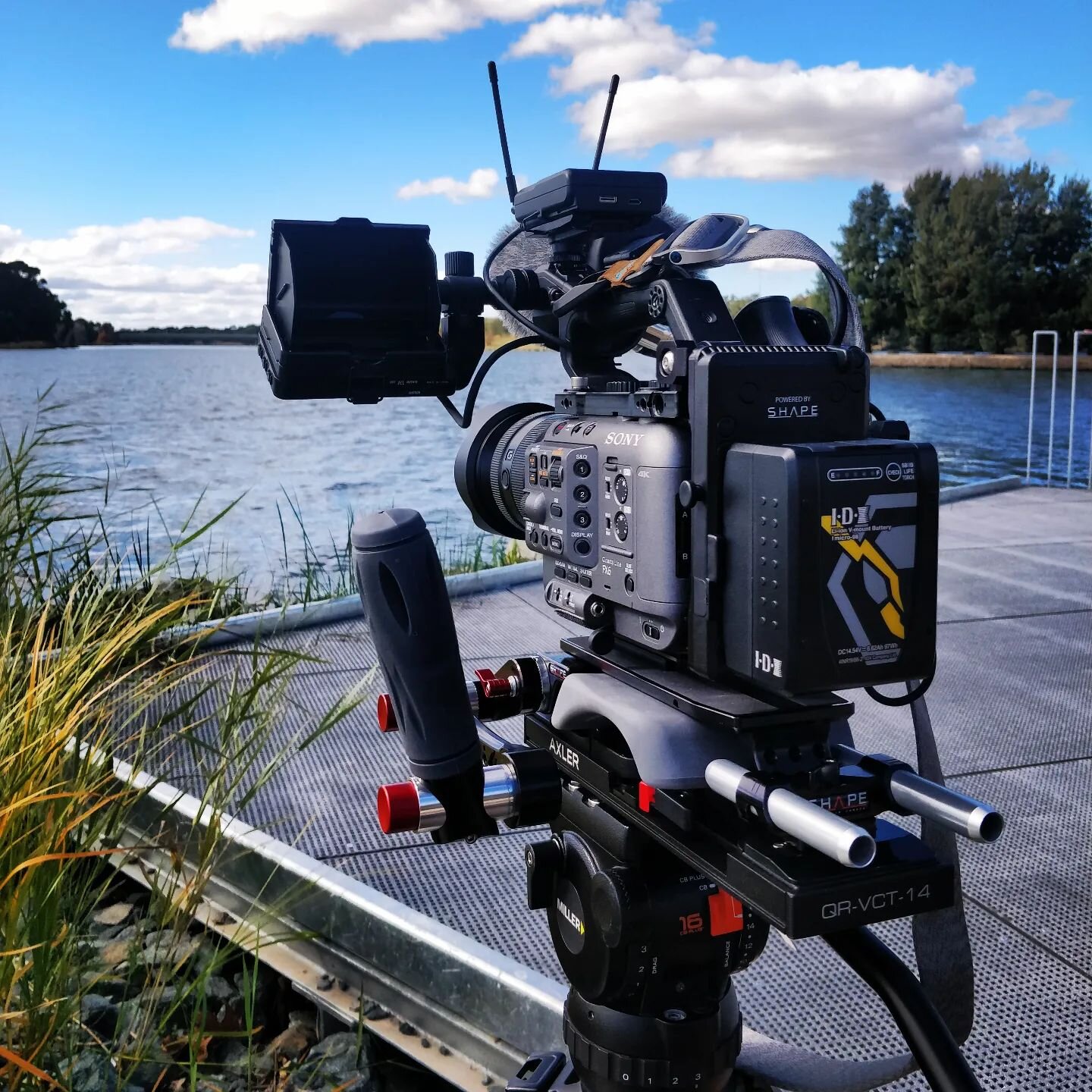 Enjoying the serenity and picturesque scenery of Ginninderra Lake in the district of Belconnen Canberra. Beautifully surrounded by orange autumn leaves and  landscaped gardens, this would have to rank as one of the best local parks in the country. It