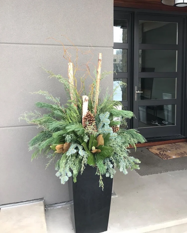 Natural Winter Planter