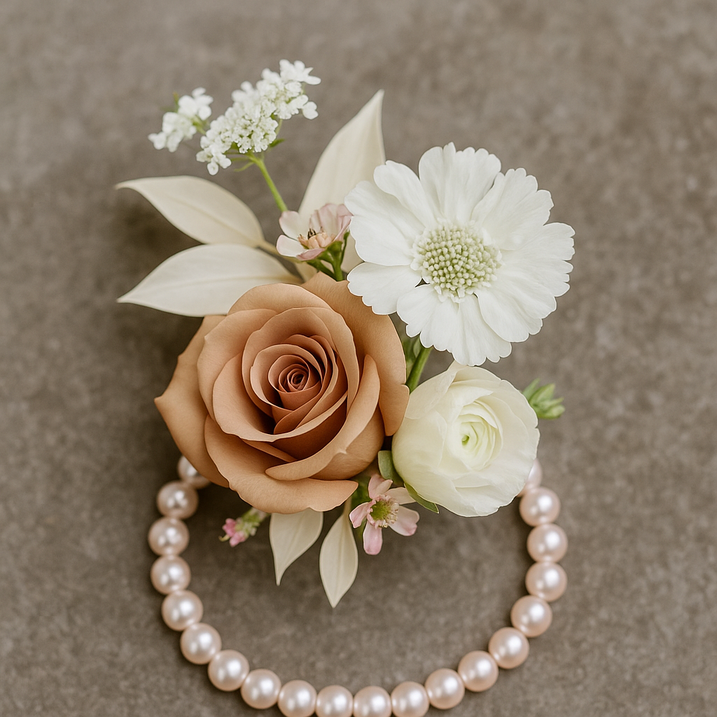 {Lets Get Married} Wrist Corsage