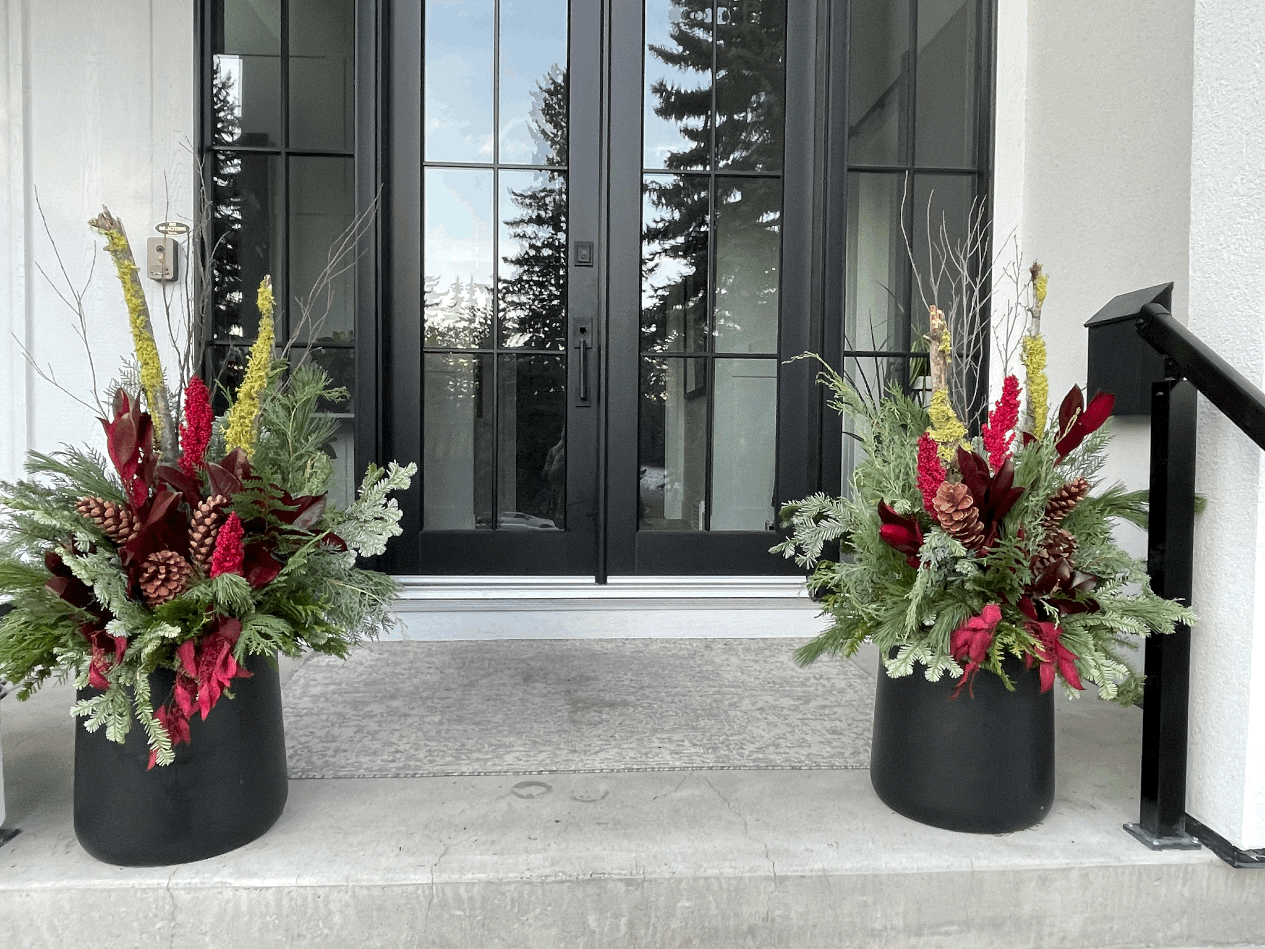 Woodsy Winter Planter