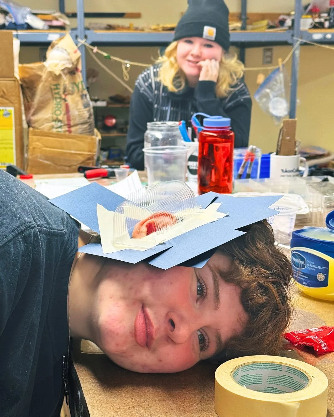 ✨It&rsquo;s the casting module in 3D Studio! This morning Foundation Year Program students made moulds of body parts using Alja-Safe - a seaweed based and skin safe medium. These moulds will be used to cast positives with HydroStone and plaster later