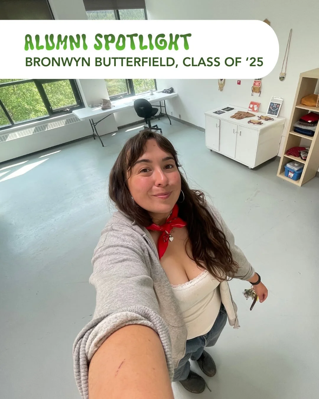 🌸Alumni Spotlight - Bronwyn Butterfield, class of &lsquo;25
 
Bronwyn Butterfield is a practicing artist who attended the Foundation Year Program in 2024-25. 

&ldquo;As a mature student not looking to pursue a BFA after graduation, SOVA was a great