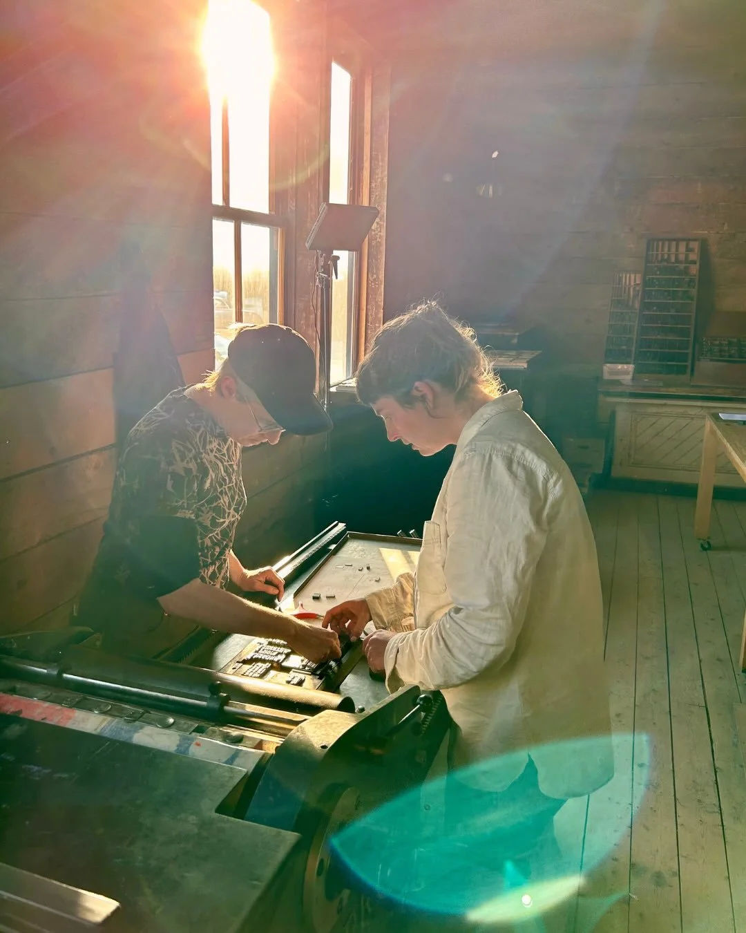 Print &amp; Publishing summer intensive week 2 was all about book making, focusing on stitched and folded book forms. Four new participants paddled from Minto to Dawson City to join the class! 🛶

Students explored different papers and textures and u