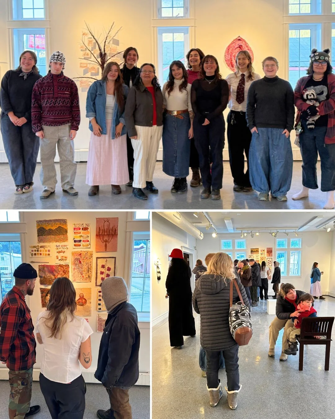 ✨Thank you to everyone who came out to tonight&rsquo;s exhibition of paper works made in the Foundation Year Program 2D Studio class! Congratulations to our students for their exceptional work!✨