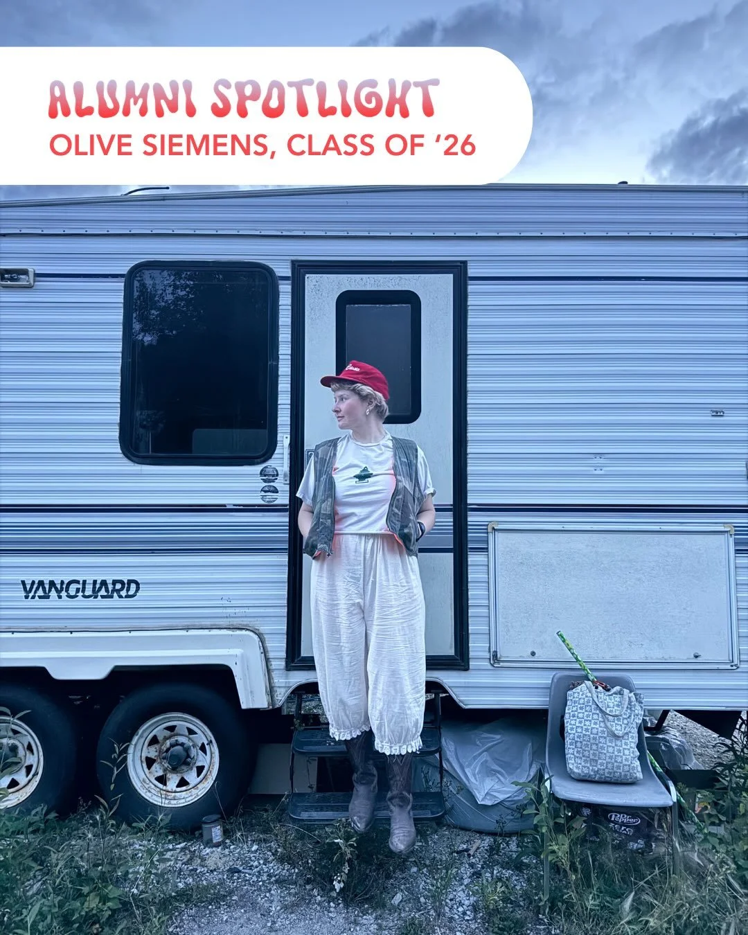 🪡🧵Alumni Spotlight &ndash; Olive Siemens, Class of &lsquo;26
 
Olive Siemens attended the Foundation Year Program in 2025-26 as a mature student, and is currently completing her degree at the Ontario College of Art + Design University (OCADU) in To