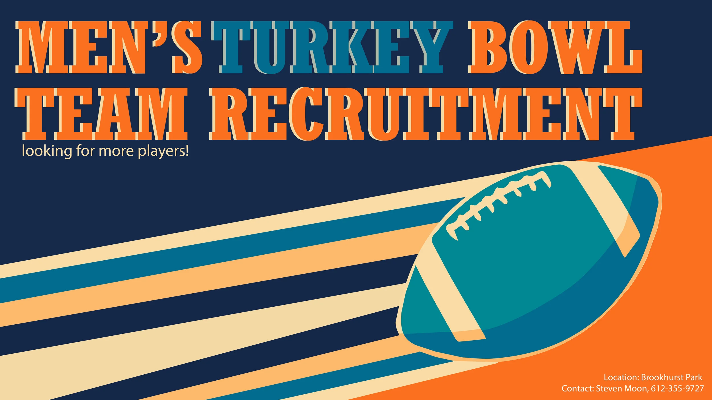 Men's Turkey Bowl Team Recruitment