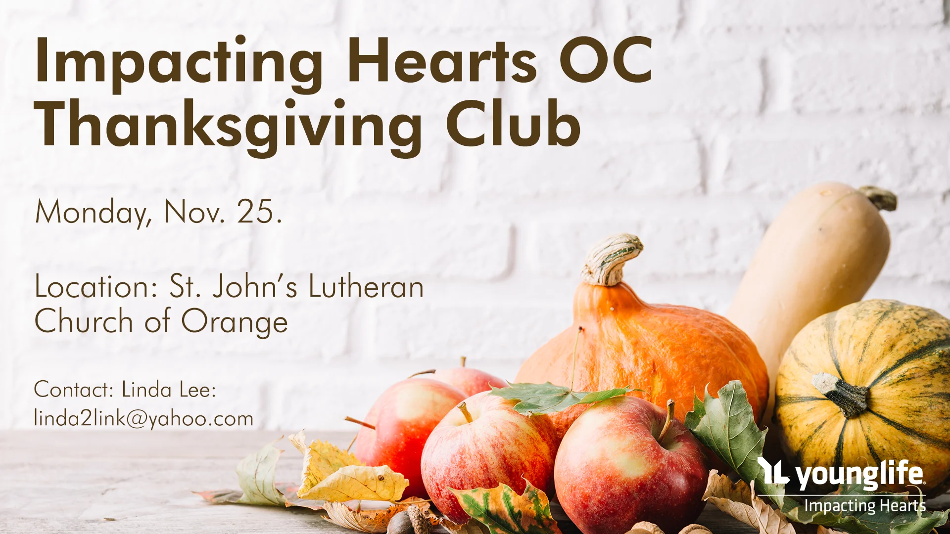 Impacting Hearts OC Thanksgiving Club