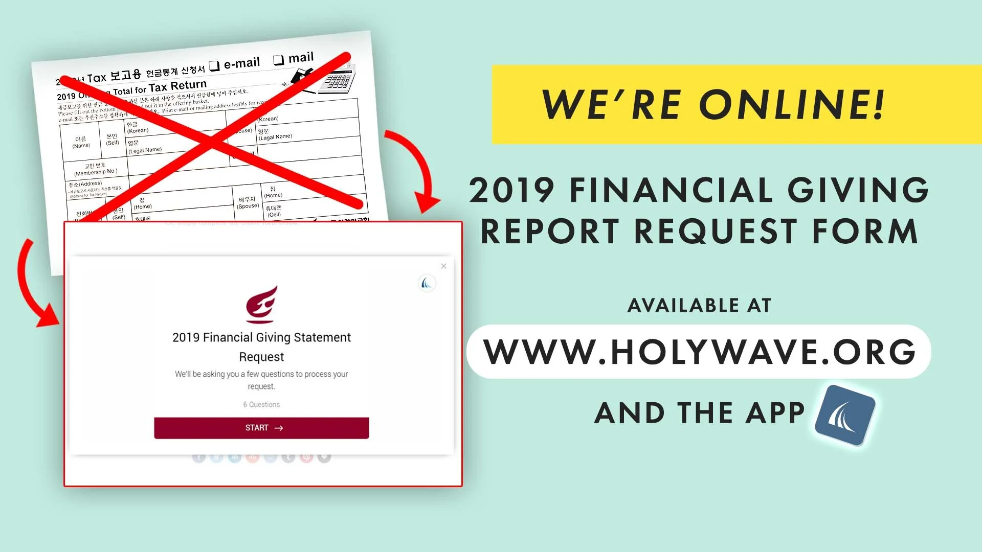 2019 Financial Giving Request Forms Available