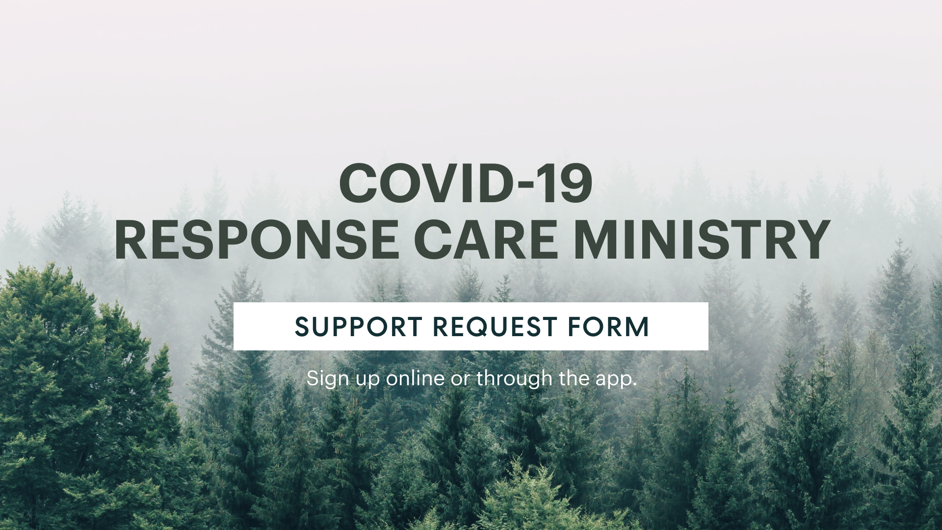 COVID-19 Response Care Ministry Support Request Form