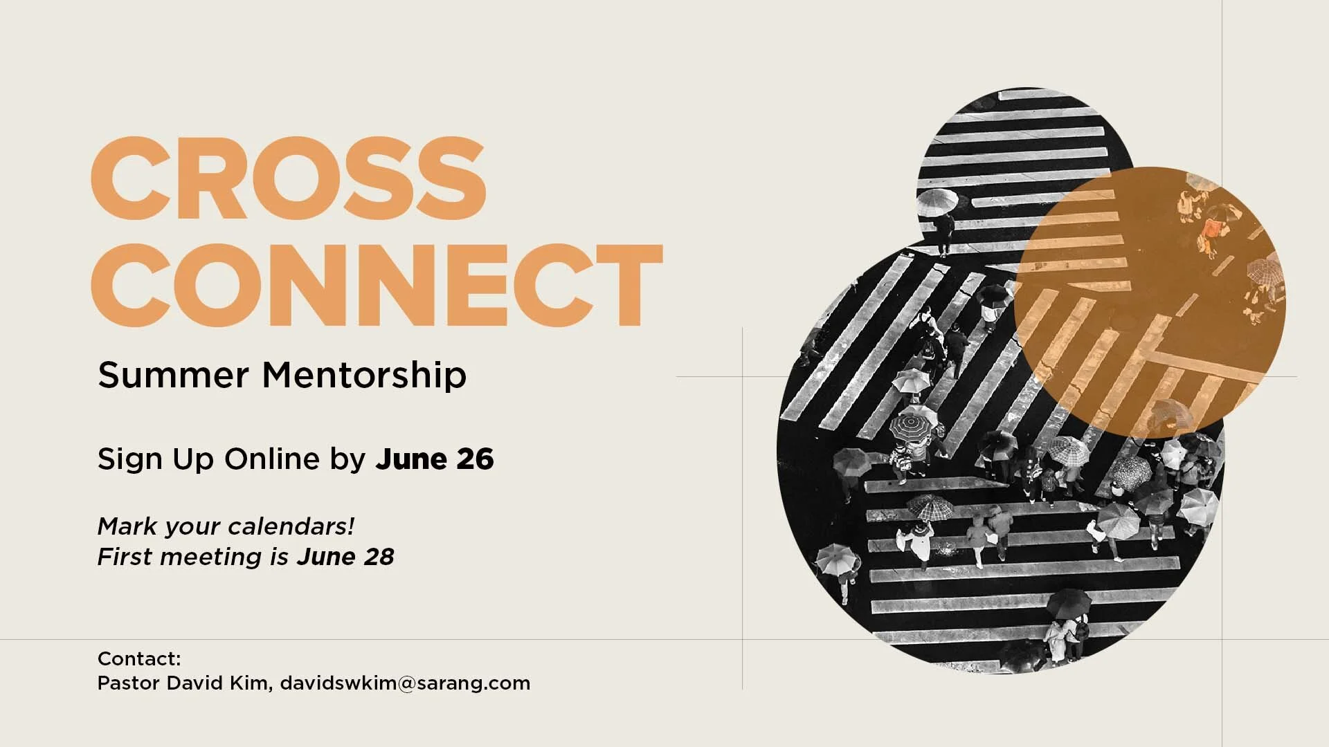 2020 CrossConnect Summer Mentorship