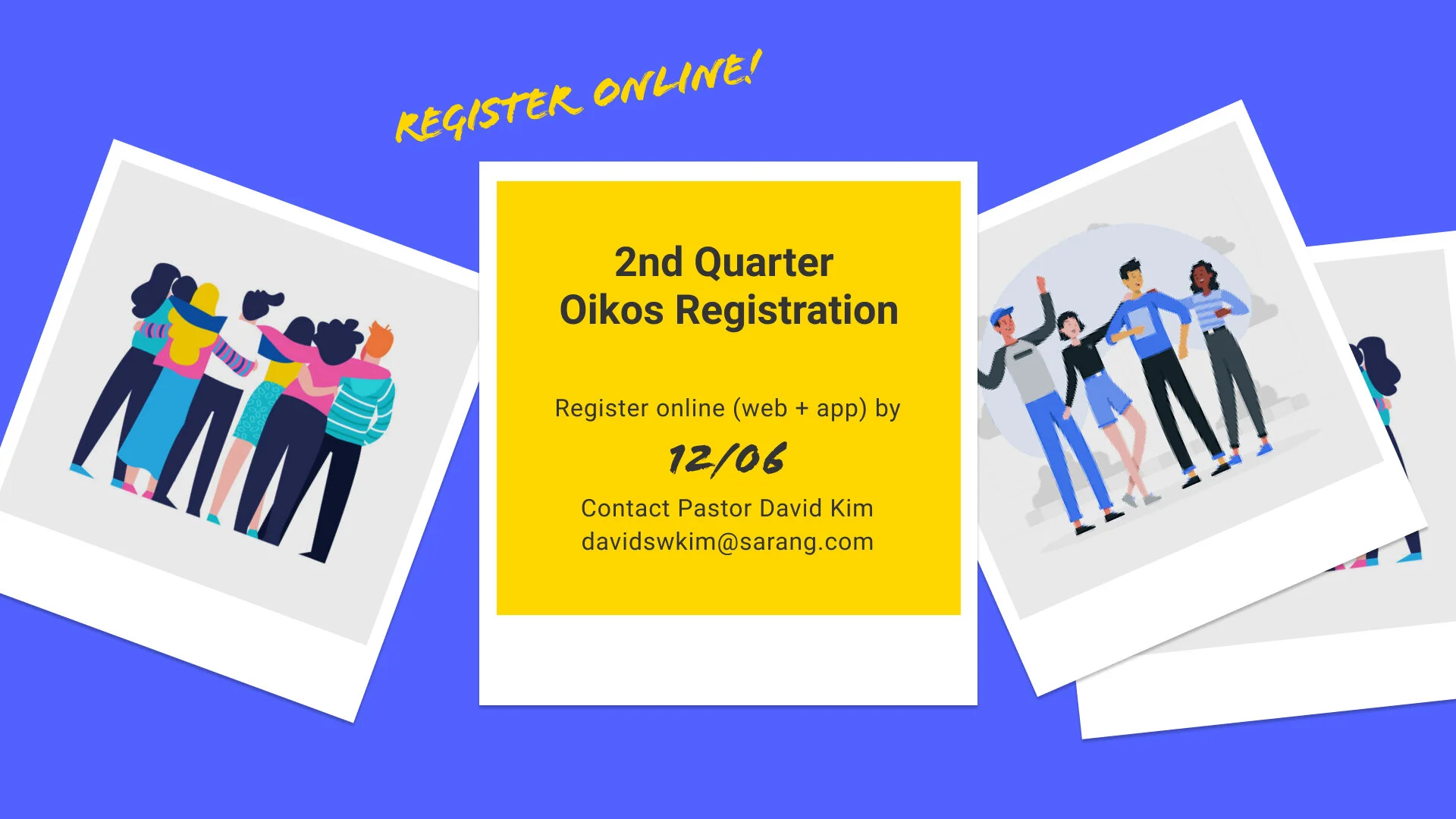 Q2 Oikos Registrations Open