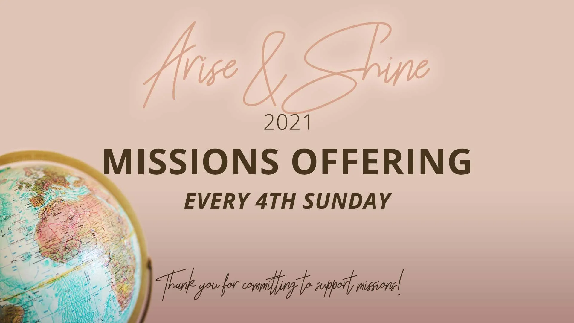 2021 Missions Offering Campaign