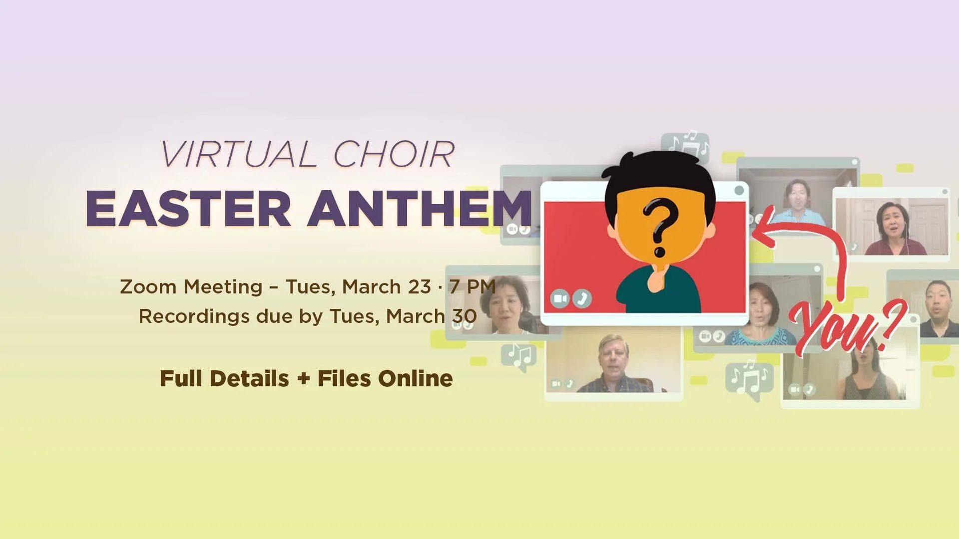 Easter Anthem Virtual Choir - Join the Celebration!