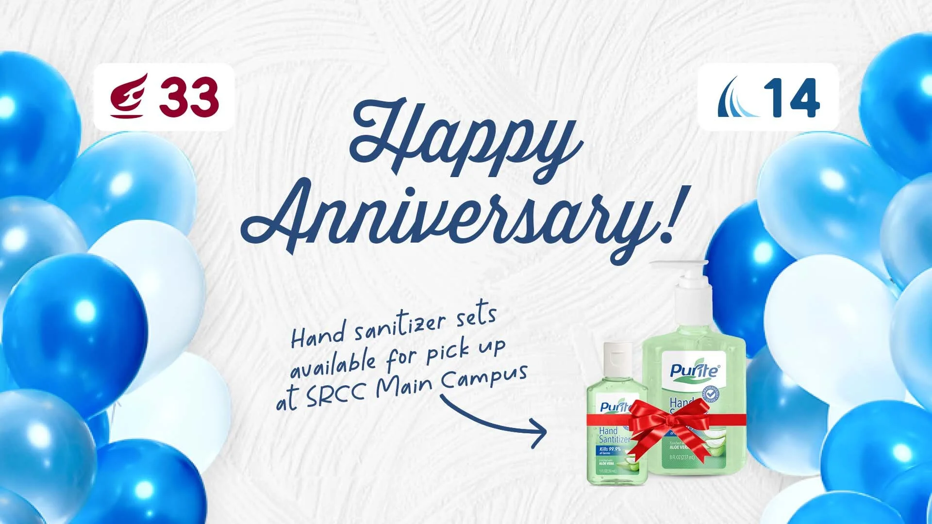 SRCC 33rd Anniversary Gifts for Pick-Up