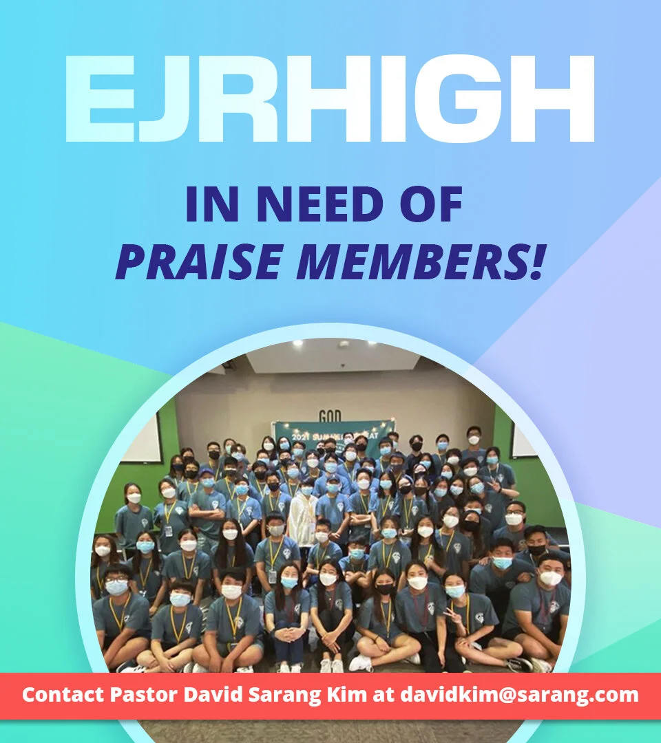 Recruiting: E-Jr. High Praise Team Members