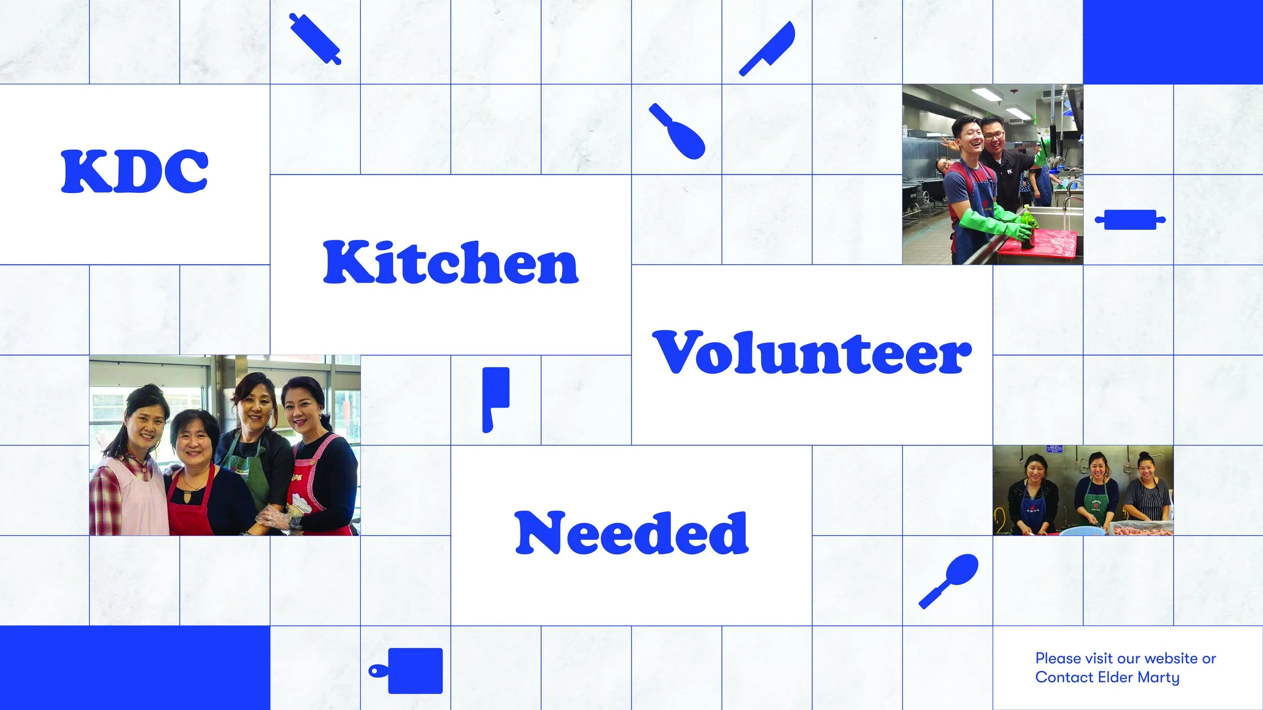 KDC Kitchen Volunteers Needed
