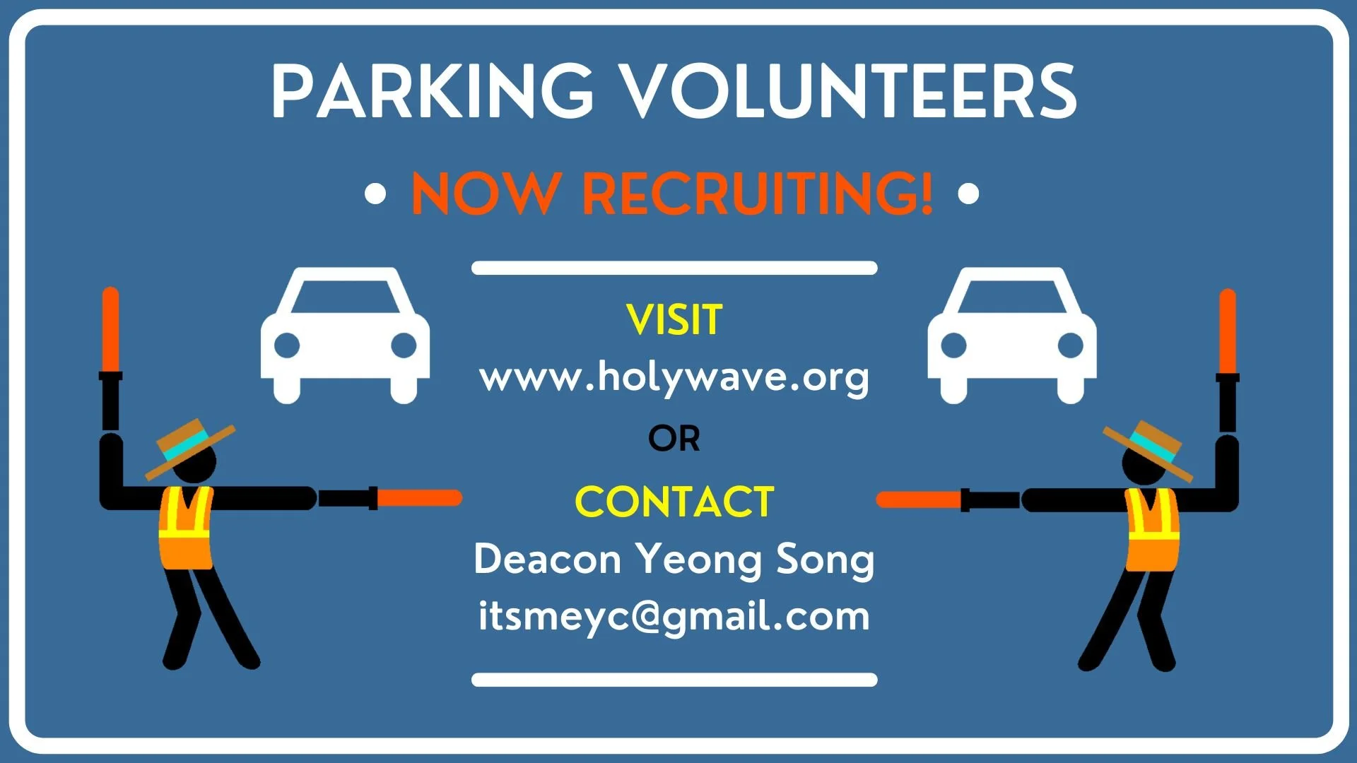 Volunteer Recruitment: Parking
