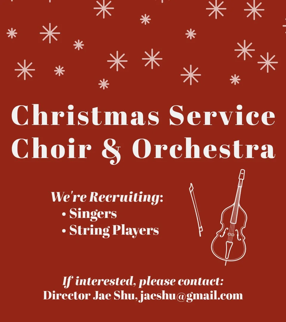 HolyWave Christmas Eve Service Choir and Orchestra Recruitment
