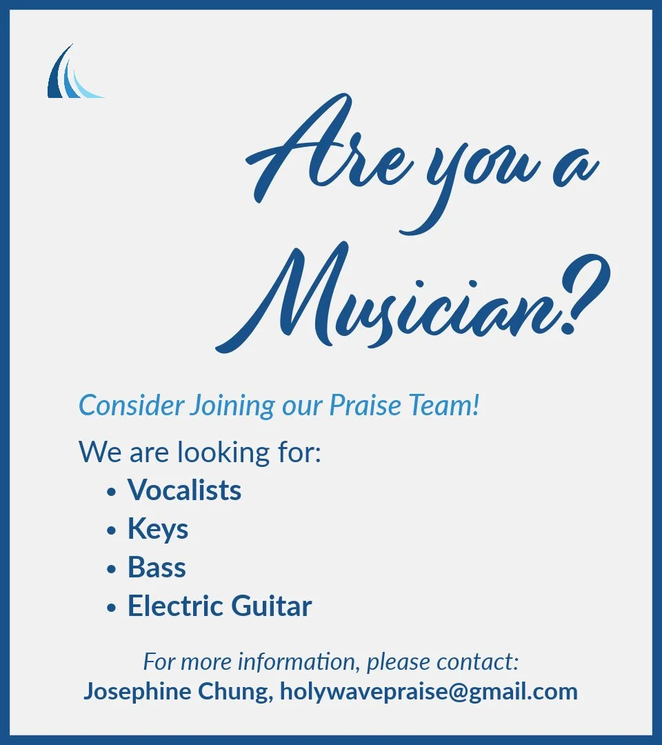 HolyWave Praise Team Recruitment