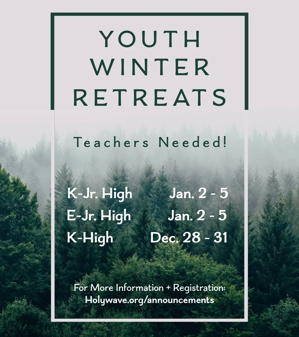Youth Winter Retreats Teacher Recruitment