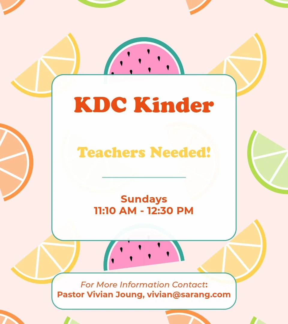 KDC Kinder Teacher Recruitment