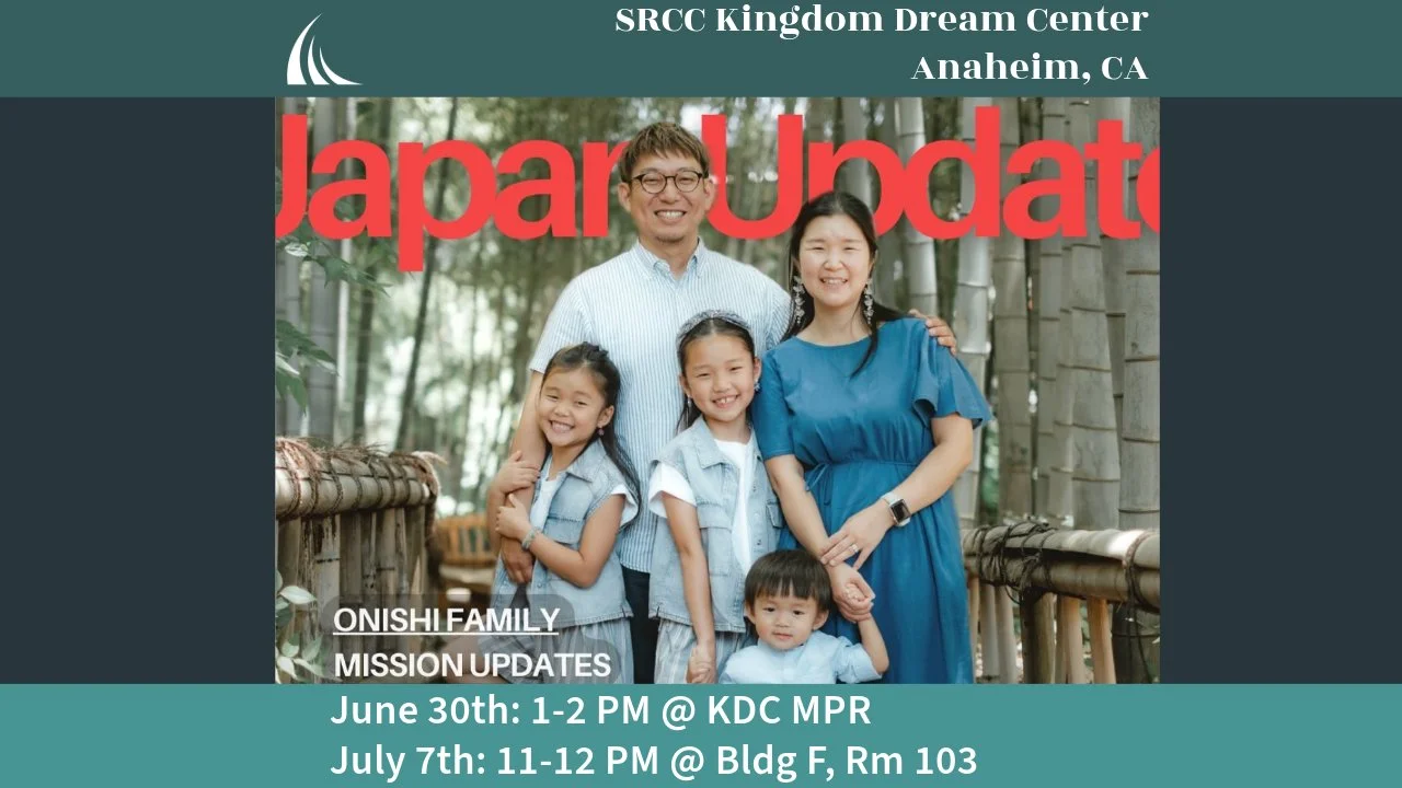 Japan Field Update: Onishi Family Mission Report