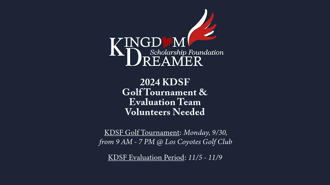 2024 KDSF Golf Tournament and Evaluation Team Volunteer Recruitment