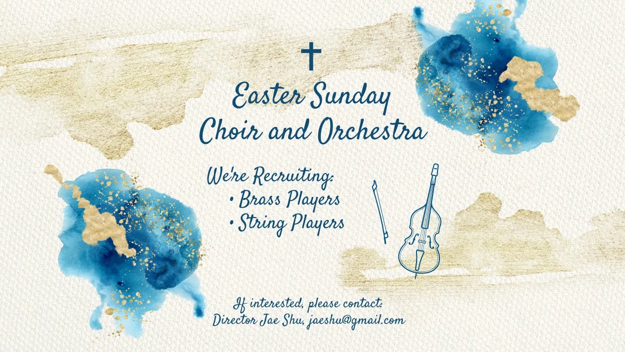 HolyWave Choir and Orchestra Recruitment for Easter Service