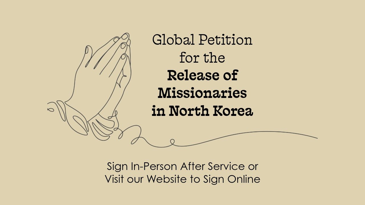 Petition for the Release of Missionaries in North Korea