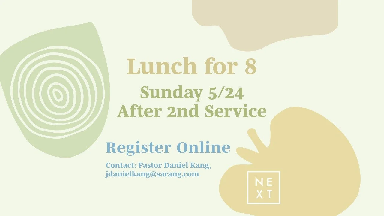 NEXT: Lunch for 8 