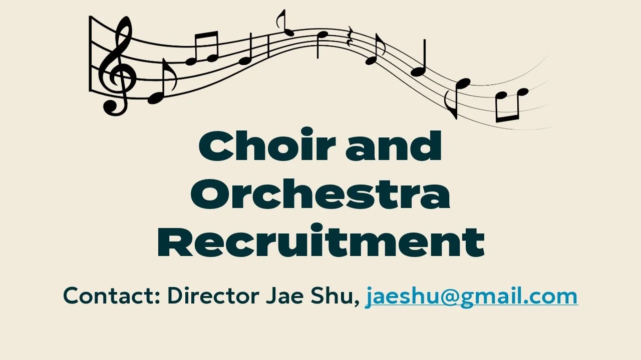 Choir and Orchestra Recruitment 