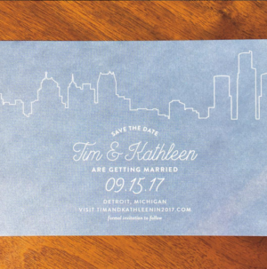 Save the date custom design