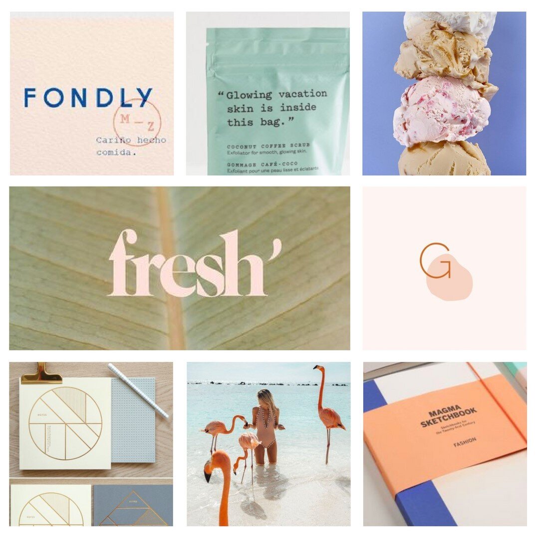 Fun, playful, bright, and soft.  Another mood board that is giving us all the summertime vibes. ⠀⠀⠀⠀⠀⠀⠀⠀⠀
⠀⠀⠀⠀⠀⠀⠀⠀⠀
⠀⠀⠀⠀⠀⠀⠀⠀⠀
#summer #graphicdesigner #moodboard #colorlover #widesigner #graphicdesign #moodboarddesign #coral #fresh #bright #branddesi