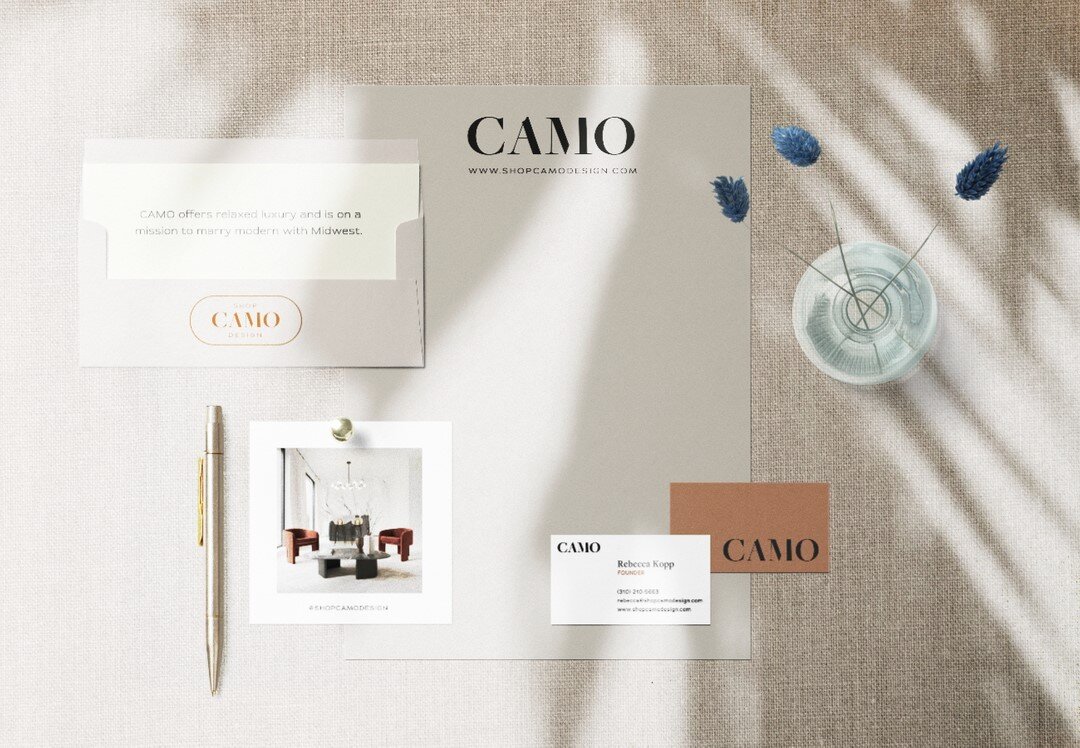 I'm very excited to be launching the #website for this brand, @shopcamo very soon!! I've had the pleasure of working with the lovely Rebecca Kopp to develop this brand design for her company CAMO. ⠀⠀⠀⠀⠀⠀⠀⠀⠀
⠀⠀⠀⠀⠀⠀⠀⠀⠀
About CAMO:  A #Modern Meets #Mid