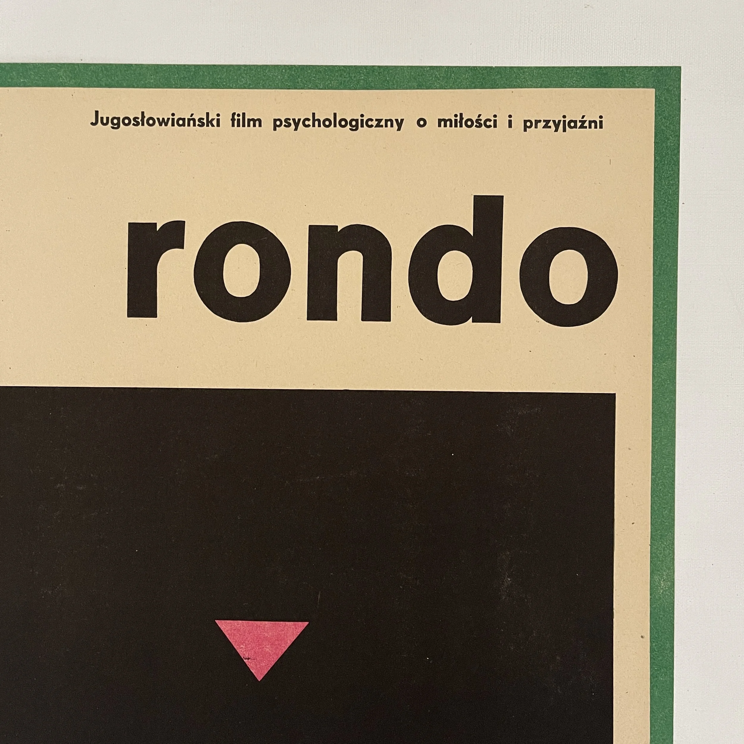 Rondo The Roundabout Andrzej Onegin Dabrowski Vintage Polish Poster from 1966
