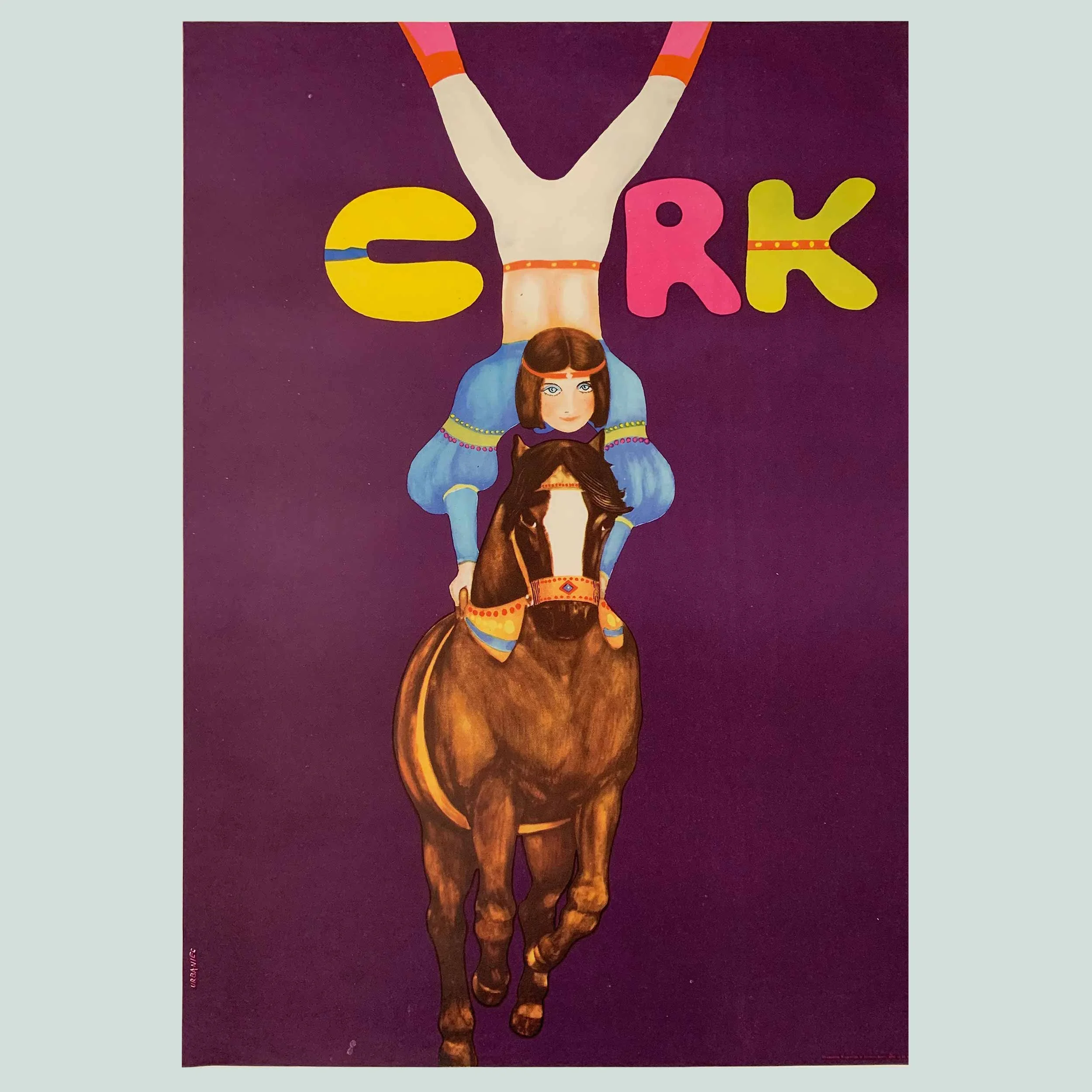 Original Cyrk Polish Poster | Maciej Urbaniec | Bareback Girl