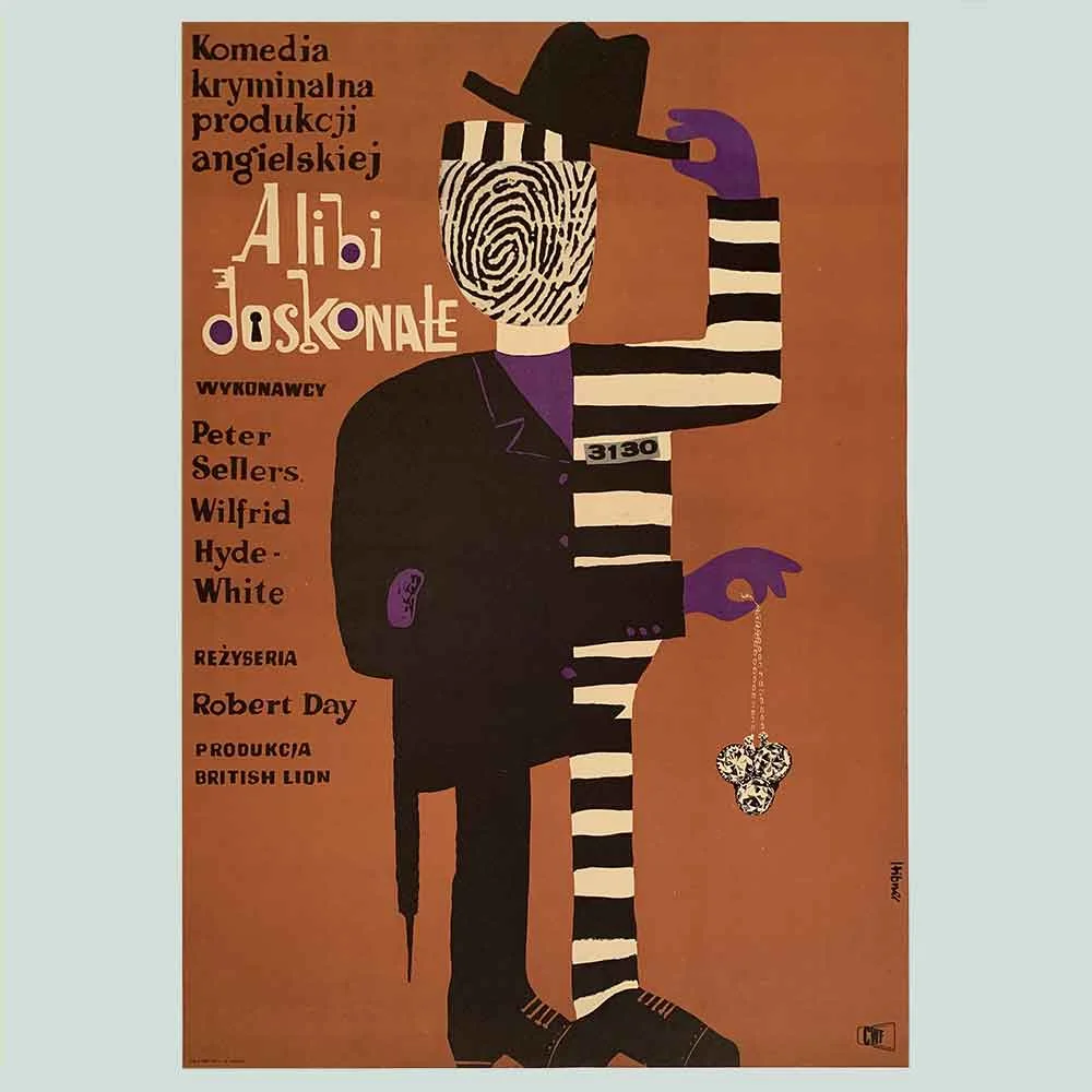 Hibner, Maciej | 1963 | Two Way Stretch | Projekt 26 | Polish School of Posters | Original Vintage Art Print | Affordable | Collectors | Midcentury Modern