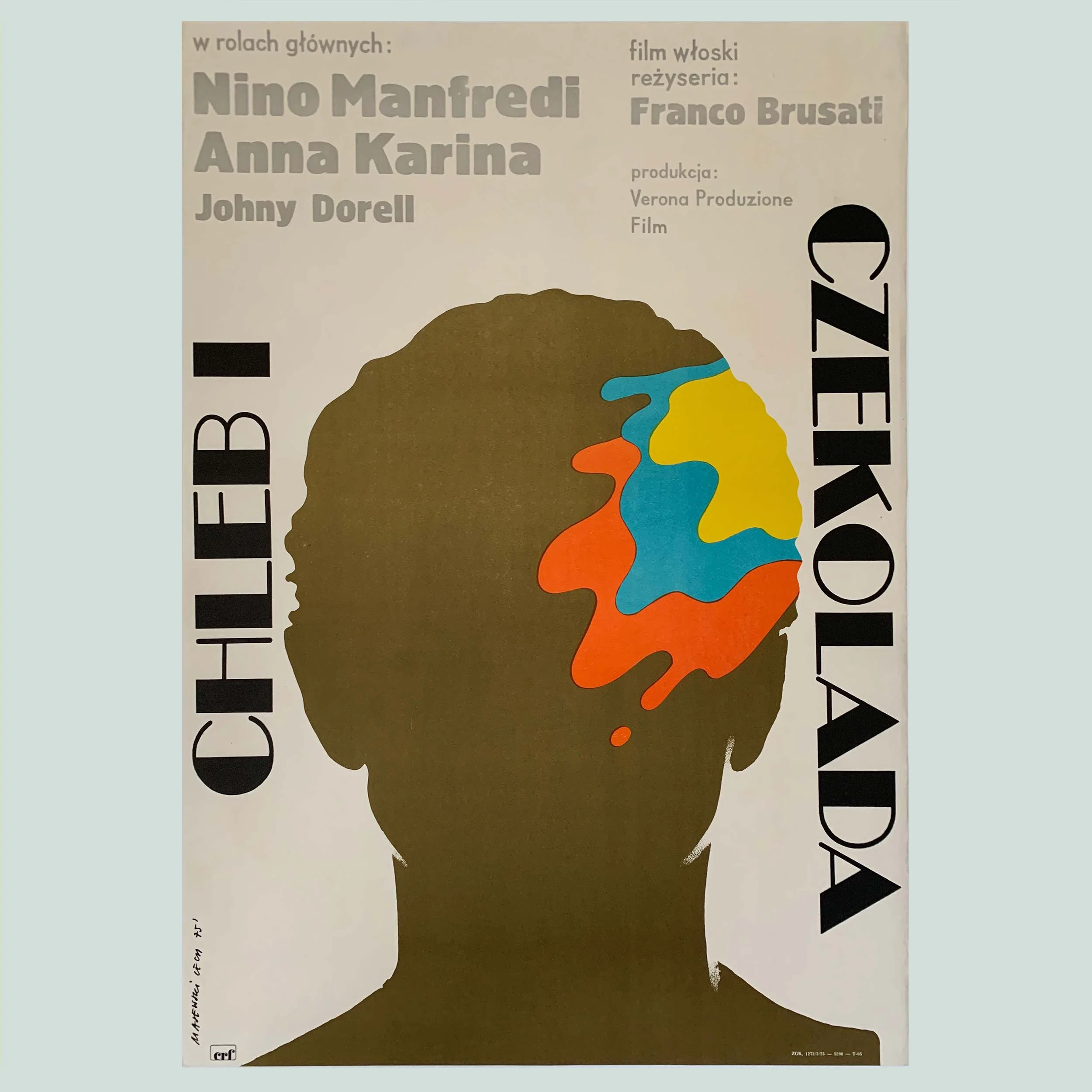 Lech Majewski | Chleb i Czekolada | Projekt 26 | Polish School of Posters | Original Vintage Art Print | Affordable | Collectable | Midcentury Modern