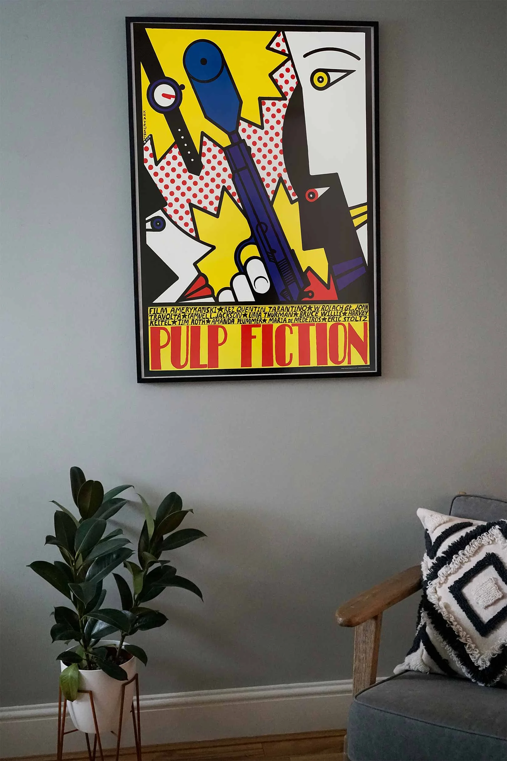 Krajewski Poster | 2011 | Pulp Fiction | Andre de Krayewski | Polish Poster | Pop Art | Polish School of Posters | Limited edition screen print | Projekt 26 | Art Poster | Vintage Poster