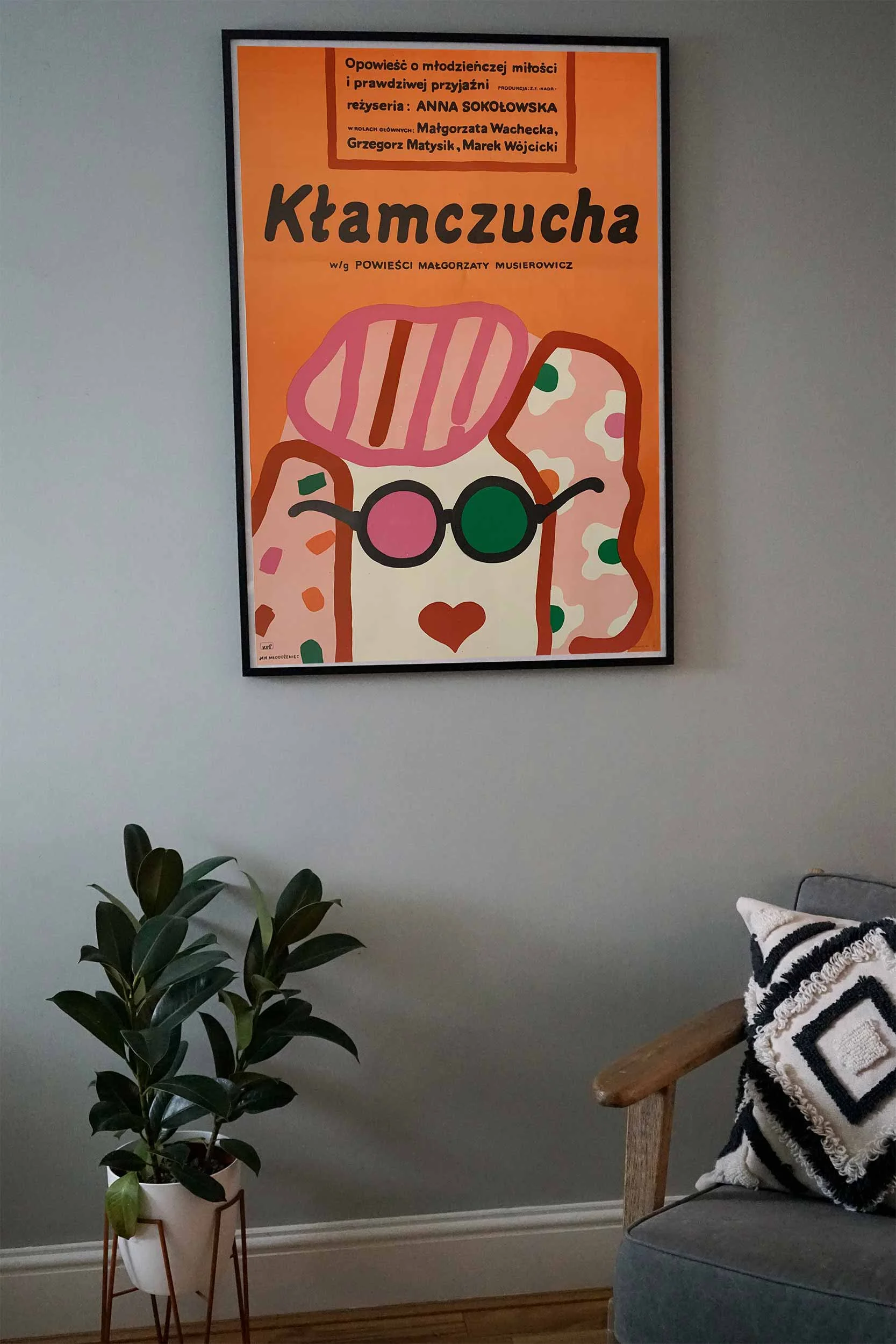 Jan Mlodozeniec | Klamczucha | Little Liar | 1981 | Projekt 26 | Polish School of Posters | Original Vintage Art Print | Affordable | Collectable | Midcentury Modern | Polish Poster | Cool Art